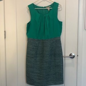 Banana Republic Green and Gray Asymmetrical Dress